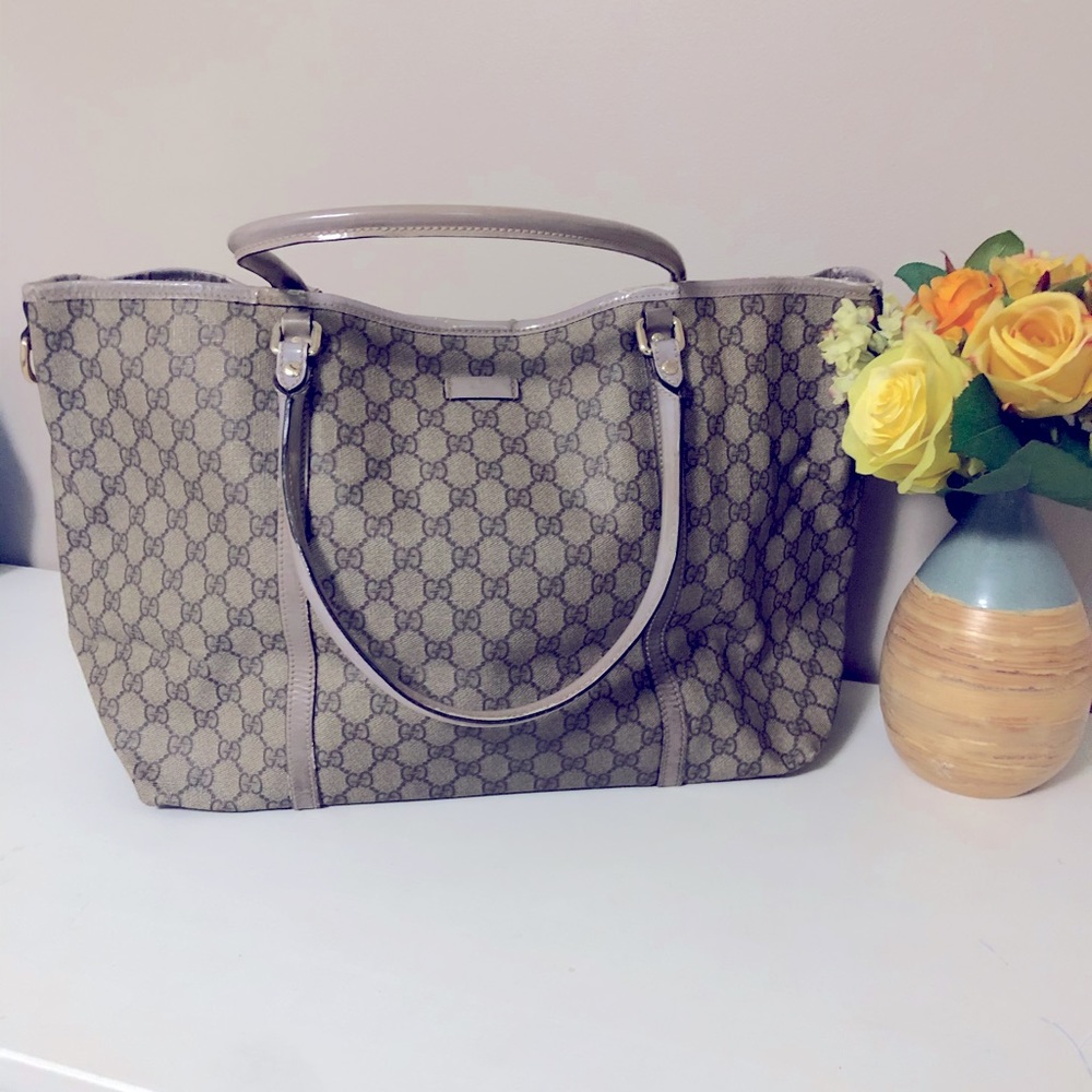 Authentic GUCCI GG MONOGRAM JOY TOTE